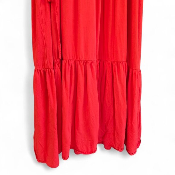 Banana Republic Ruffled Hem Peach Spaghetti Strap Maxi Dress XXL - Picture 4 of 7